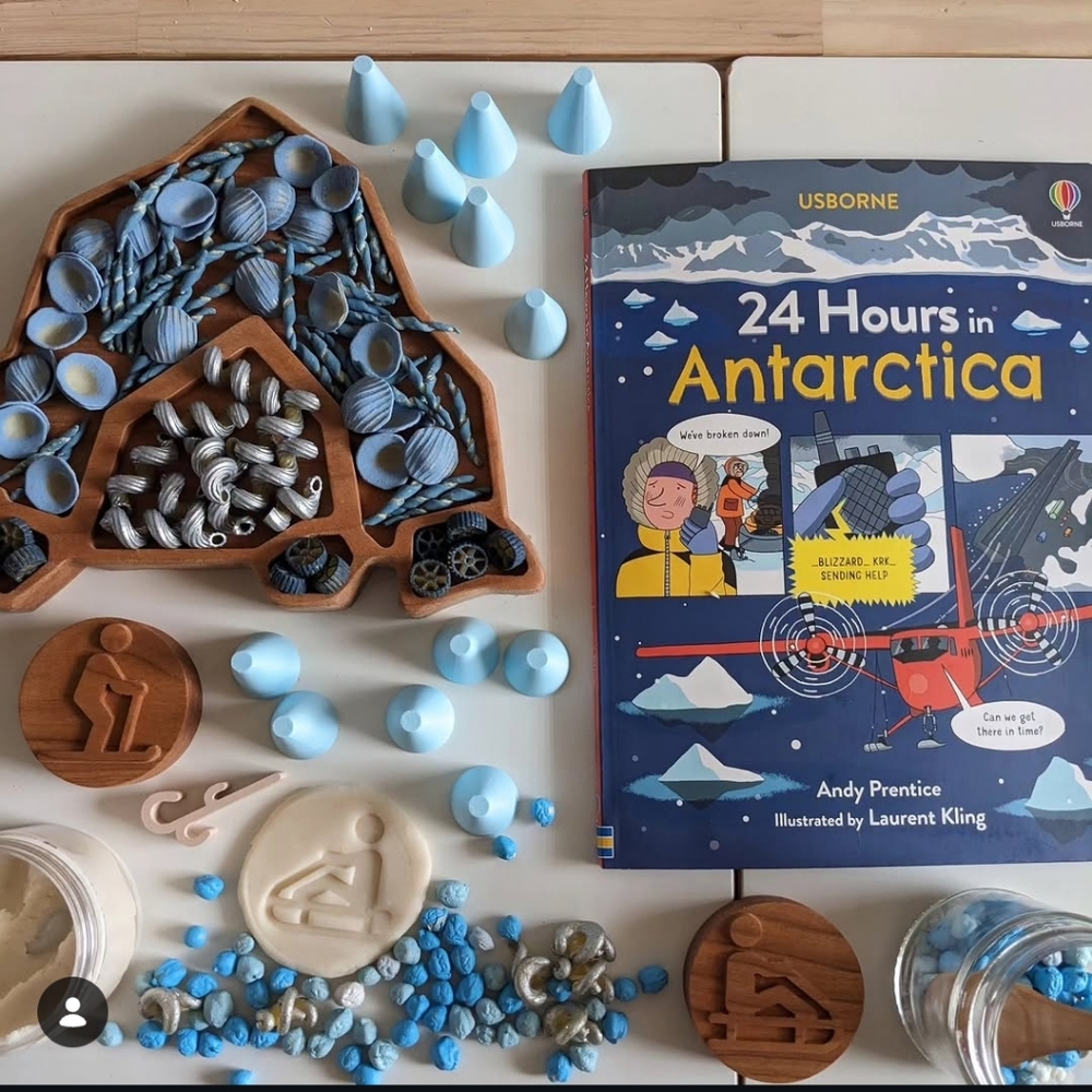 24 Hours in Antarctica Book with Puzzle Set